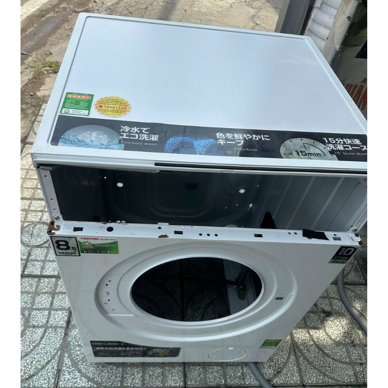 Vỏ thùng sắt máy giặt toshiba cửa ngang inverter TW-BH95S2V BK95S3B